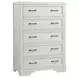 Foundry White Dove 5 Drawer Chest