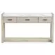 Northcrest Gallery Buff and Antique Silver Rectangular Marble Top Sofa Table
