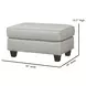 Awesome Oatmeal Beige Performance Fabric Upholstered Rectangular Cocktail Ottoman