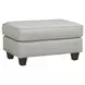 Awesome Oatmeal Beige Performance Fabric Upholstered Rectangular Cocktail Ottoman