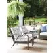 Cypress Point Ocean Terrace Blue and White Upholstered Outdoor Accent Chair