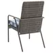 Cypress Point Ocean Terrace Blue and White Upholstered Outdoor Dining Chair