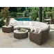 Cypress Point Ocean Terrace Beige 3 Piece Curved Outdoor Sectional