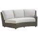 Cypress Point Ocean Terrace Beige 3 Piece Curved Outdoor Sectional