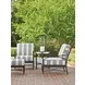 Pavlova Gray Upholstered Rectangular Outdoor Ottoman