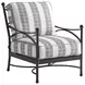 Pavlova Black and White Performance Fabric Outdoor Conversation Set