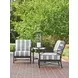 Pavlova Gray Upholstered Outdoor Accent Chair