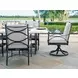 Pavlova Gray Upholstered Outdoor Dining Chair