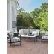 Pavlova Gray Upholstered Outdoor Accent Chair