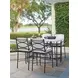Pavlova White and Black Performance Fabric Outdoor Bar Stool