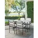Pavlova White and Black Performance Fabric Outdoor Counter Height Stool
