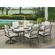 Pavlova White Performance Fabric Outdoor Swivel Rocker Dining Chair