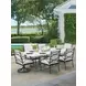 Pavlova White Performance Fabric Outdoor Swivel Rocker Dining Chair