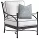 Pavlova Black and White Performance Fabric Outdoor Conversation Set