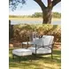 Pavlova White Performance Fabric Rectangular Outdoor Ottoman