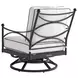 Pavlova Black and White Performance Fabric Outdoor Conversation Set