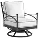 Pavlova Black and White Performance Fabric Outdoor Conversation Set
