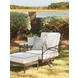 Pavlova White Performance Fabric Rectangular Outdoor Ottoman