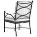Pavlova Black and White Performance Fabric Outdoor Arm Chair