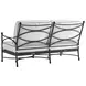 Pavlova Black and White Performance Fabric Outdoor Conversation Set