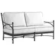 Pavlova Black and White Performance Fabric Outdoor Conversation Set