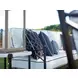 Pavlova Black and White Performance Fabric Outdoor 83" Sofa