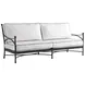 Pavlova Black and White Performance Fabric Outdoor Conversation Set