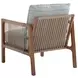St Tropez Blue Upholstered Outdoor Lounge Chair