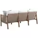 St Tropez White Outdoor 77" Sofa with Pillows
