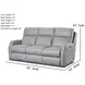 Kendall Telluride Stone 85" Triple Power Reclining Sofa with USB Charging