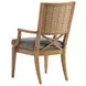 Los Altos Valley View Gray Upholstered Outdoor Arm Chair