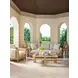 Los Altos Valley View Brown Outdoor 83" Sofa