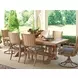 Los Altos Valley View Gray Upholstered Outdoor Arm Chair