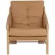 Fitzgerald Ludlow Sesame Leather Upholstered Lounge Chair