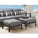 South Beach Gray Outdoor Conversation Set