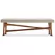 Brasea Beige Performance Fabric Upholstered Accent Bench