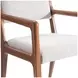 Brasea Beige Performance Fabric Upholstered Arm Chair