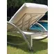 Silver Sands Beige Outdoor 82" Chaise Lounge