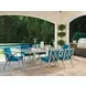 Silver Sands Blue Upholstered Outdoor Arm Chair