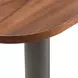 Brasea Lume and Tungsten Oval Console Table