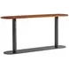 Brasea Lume and Tungsten Oval Console Table
