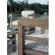 La Jolla Gray Performance Fabric Outdoor Occasional Swivel Chair