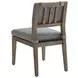 La Jolla Gray Performance Fabric Outdoor Side Chair