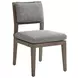 La Jolla Gray Performance Fabric Outdoor Side Chair