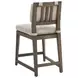La Jolla Beige Performance Fabric Outdoor Counter Height Stool