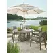La Jolla Brown Performance Fabric Outdoor Arm Chair