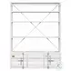 Cargo White 2 Door Bookcase with Ladder