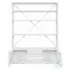 Cargo White 2 Door Bookcase with Ladder