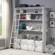Cargo White 2 Door Bookcase with Ladder