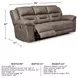 Stoneland Fossil 90" Power Reclining Sofa